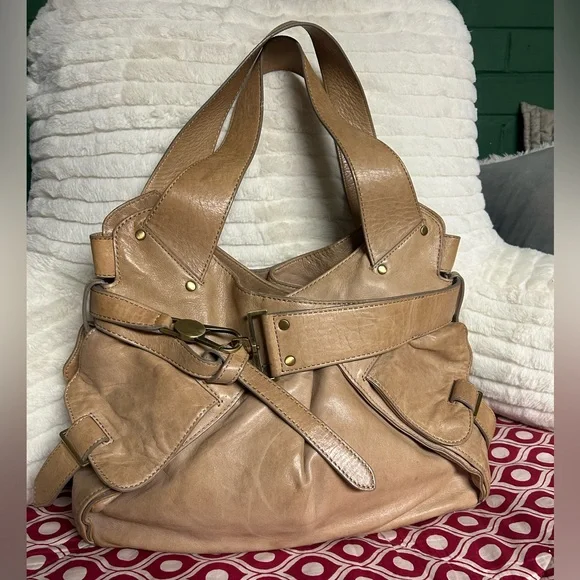 Kooba Jacinda Distressed Leather
Belted Shoulder bag - Picture 5 of 15